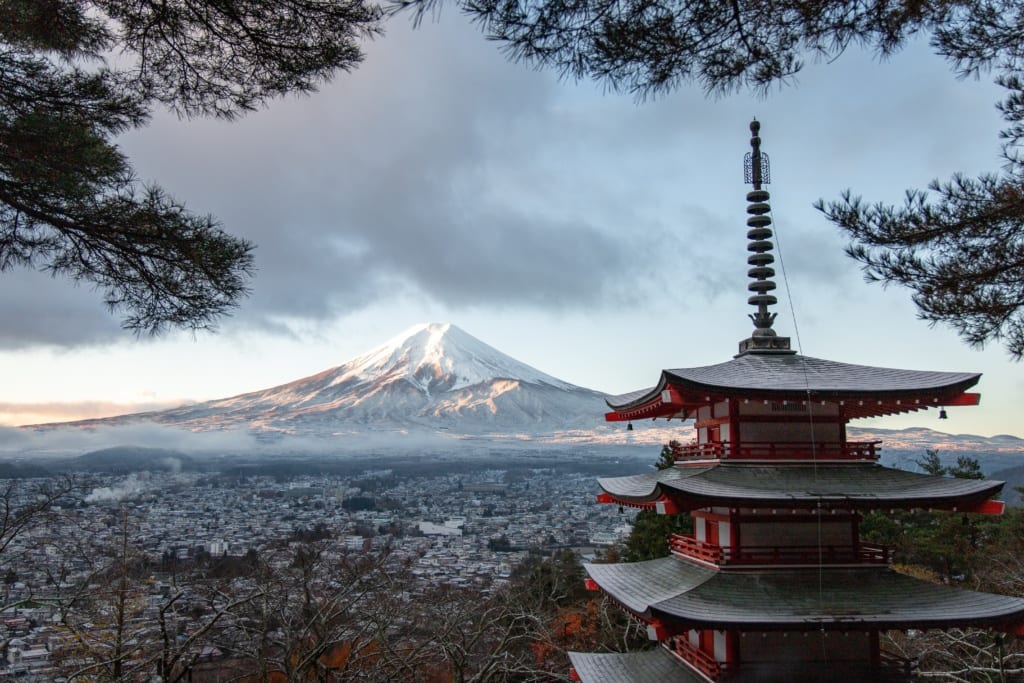 Wulkan Fudżi, Japonia